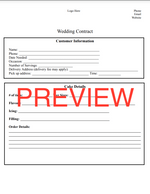 Load image into Gallery viewer, Wedding Contact Template
